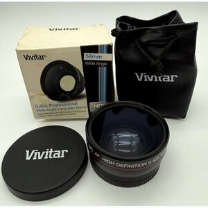 Vivitar 0.43X Professional Wide Angle Lens with Macro 58 MM (VIV-58W)